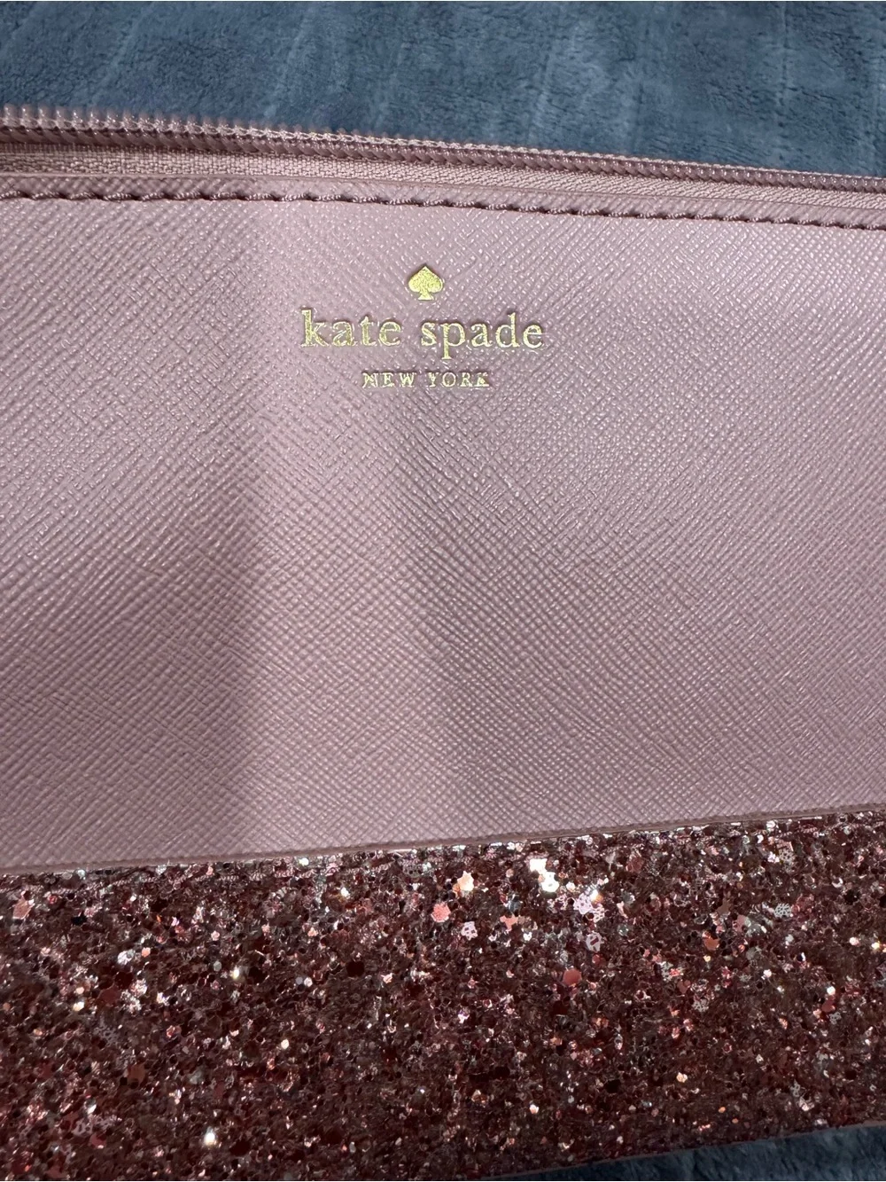 Kate Spade Mauve Pink Glitter Accent Crossbody Bag; Never used.